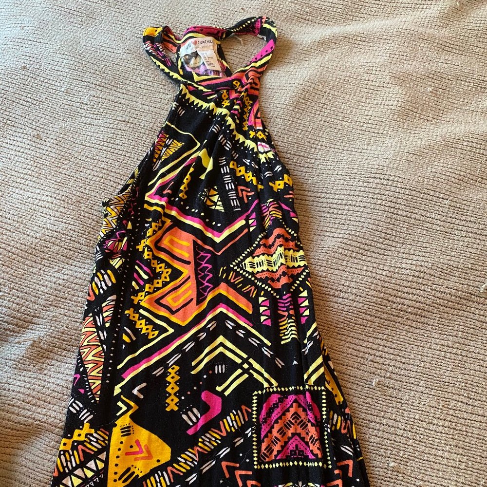 High-Neck, Sleaveless Maxi Dress Size 2